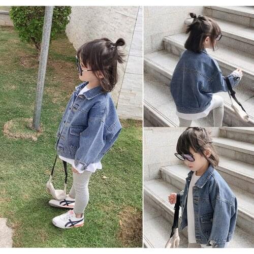 All Match Baby Girls Boys Clothes Autumn Children Jeans Jacket Baby Kids Jeans Tops Coats Children Casual Denim Coat for 2-7Y