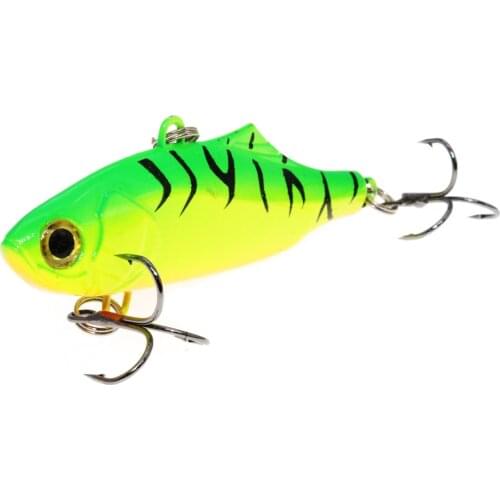 1pcs 7.5cm 23g Hard VIB Lures Fishing Minnow Bait Treble Hooks Sinking Crankbait Wobblers Fishing Tackle 3DEyes