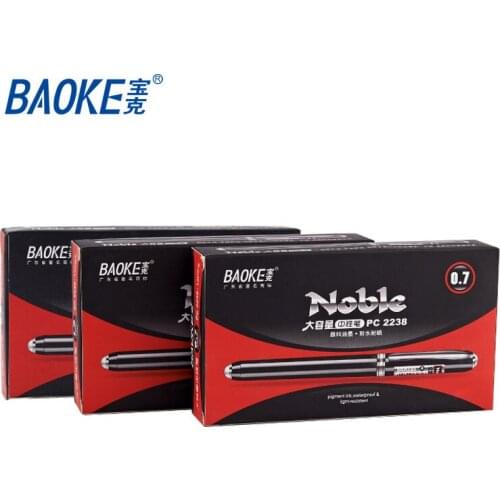 12 Baoke PC2198 Gel Pen 0.5mm Large Capacity Financial Office Signature Pen Writing Pen Signature Pen Student Supplies