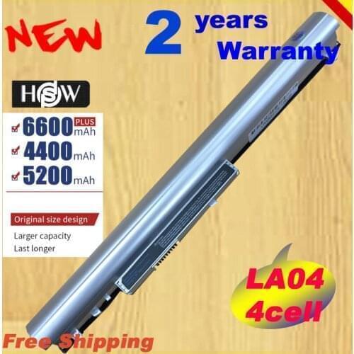 HSW Silver Battery For HP LA04 LA04041 HSTNN-YB5M Pavilion TouchSmart 14 15 HSTNN-UB5M HSTNN-UB5N 728460-001 HSTNN fast shipping