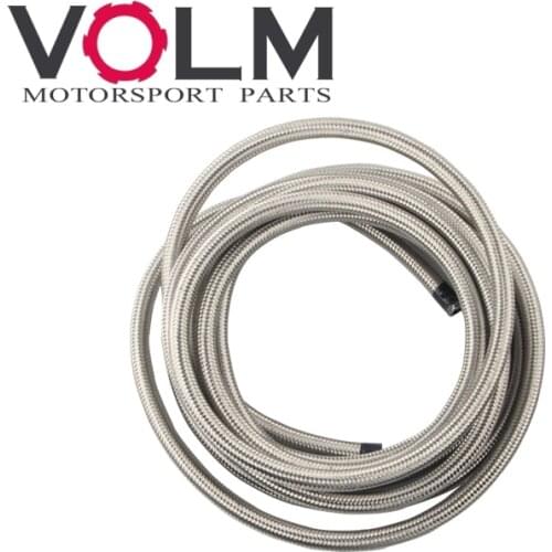 AN4 auto universal Nylon stainless steel braided fitting fuel supply hose fuel line knitted hose doubled braided hose