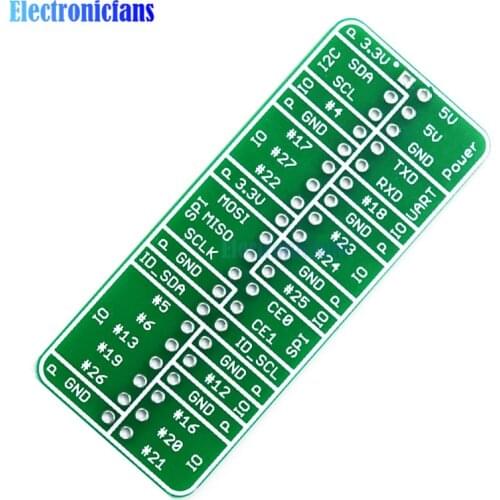 For WEMOS GPIO Reference Card Board V1.0.0 For Raspberry Pi Model B+/Pi 2/Pi 3