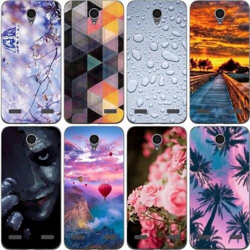 For ZTE Blade A520 Case Rose Wolf Cute Patterned Cover Soft Silicon Phone Case for ZTE Blade A521 Top Quality