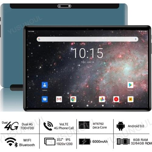 FHD Android 9.0 4G phone call 3GB RAM 32/64GB ROM 5G WIFI 1920*1200 IPS Octa Core tablet pc 10 inch Google Play Tablets 10 10.1"