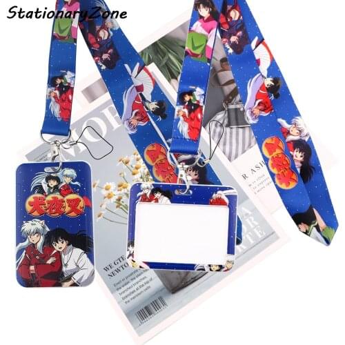 JY043 Anime Lanyards Id Badge Holder Keychain ID Card Pass Gym Mobile Badge Holder Lanyard Key Holder