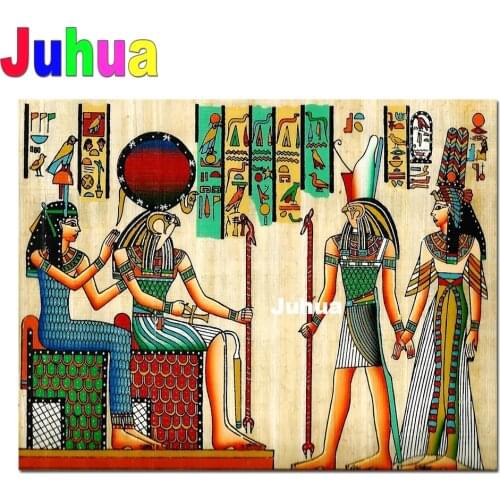 Ancient Egypt Man 5d diy Diamond Painting full Round square rhinestone Egyptian Symbols cross stitch Mosaic diamond Moasic