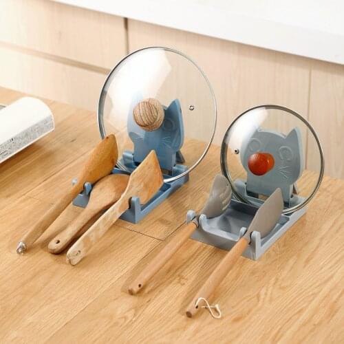 Carton Cat Kitchen Pot Lid Rack Chopping Board Shelf Countertop Cutting Board Storage Rack
