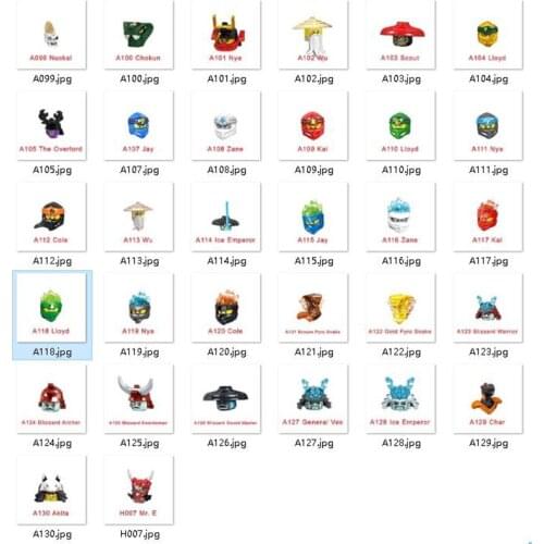 Ninja Bricks Skeleton Soldiers Snakes Samurai Movie Series Action Figures Heads Accessories Building Blocks The Third Picture