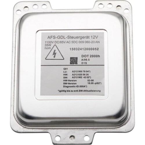 D1S Xenon HID Headlight Ballast for Mercedes Benz W212 C207 A207 5DC009060-20 5DC00906020 HID Xenon Ballast 35W 85V AC