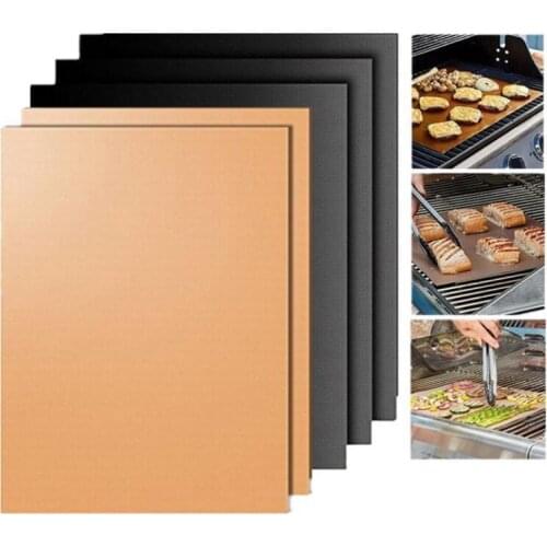 Reusable Non-stick BBQ Grill Mat Baking Easy Clean Grilling Fried Sheet Portable Outdoor Picnic Barbecue Tool LX2311