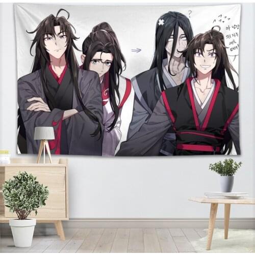 Best Mo Dao Zu Shi Tapestry Wall Hanging Decor Wall Tapestry Show Piece For Home Decoration Camping Tent Travel Sleeping Pad