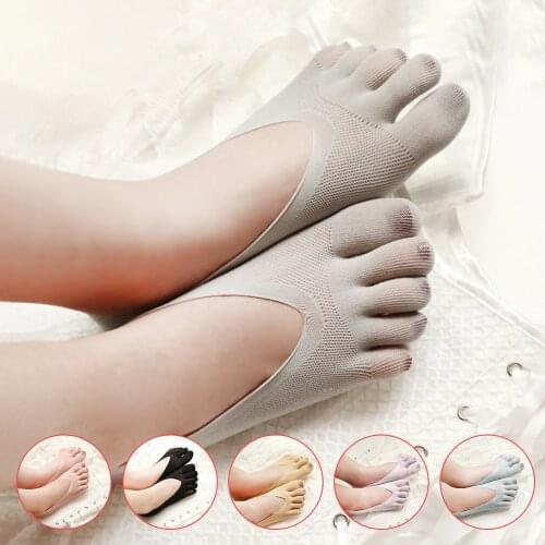 Socks womens Short Socks Ladies Invisible Lace White Socks With Fingers Female Transparent Sock Girls tt018 1pair=2pcs