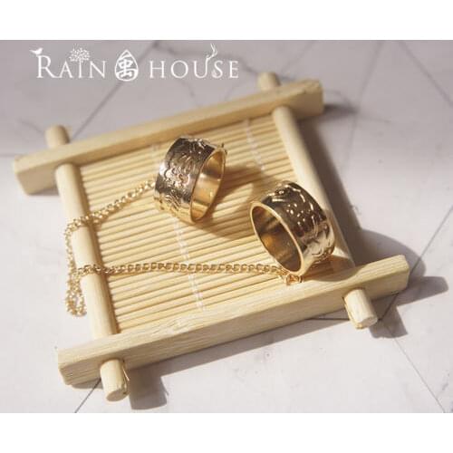 New Spiritpact Anime Ling Qi Yang Jinghua Duanmu Xi Alloy Ring Cosplay Accessories Prop Gift