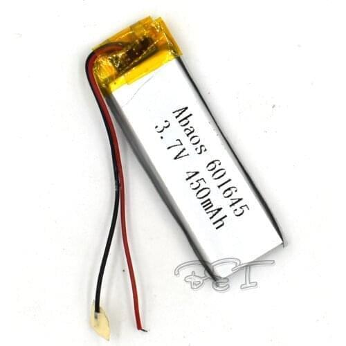 5Pcs 3.7V 450mAh Rechargeable Li-Polymer 601645 Li-ion Lithium Cell Battery For MP3 MP4 Game Player Mouse PSP Lampe Speaker Toys