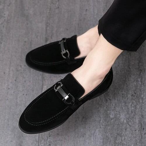 Plus Size37-47 shoes men original 2021 summer mens youth leisure shoes leisure flat shoes green black suede shoes мужская обувь