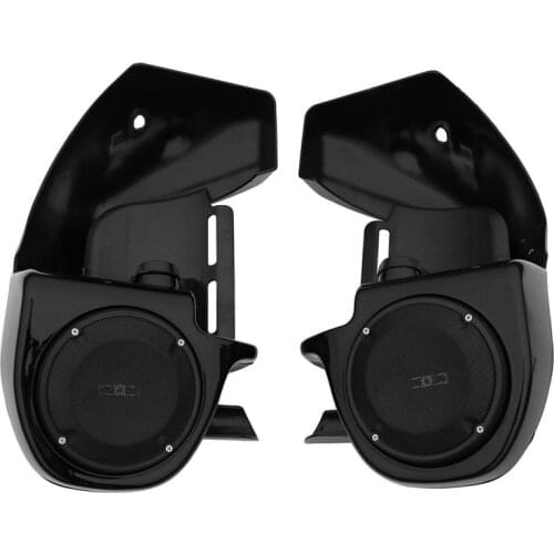 Motorcycle 6.5" Speaker Box Pods Grills Lower Vented Leg Fairings For Harley Touring Road King Street Electra Glide 1983-2013