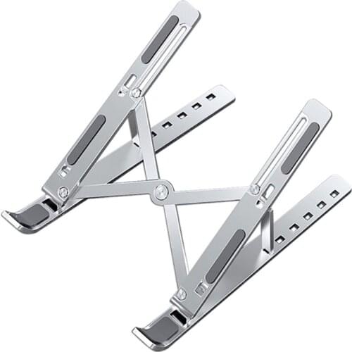 Portable Laptop Stand Aluminium Foldable Notebook Support Laptop Base Macbook Pro Holder Adjustable Bracket Computer Accessories
