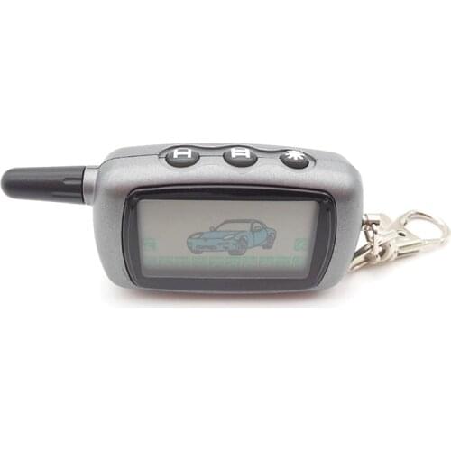 A9 LCD Remote Controller Keychain Key Fob for Russian Version Vehicle Security Two Way Car Alarm System Starline A9