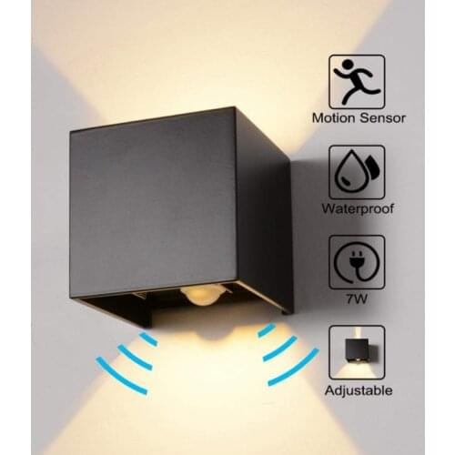 Led double head aluminum wall lamp outdoor light