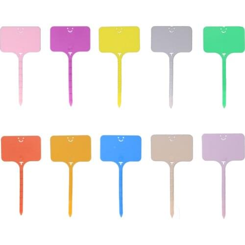 T-Type Plastic Plant Labels Waterproof Re-Usable Nursery Flower Vegetables Herb Markers Sign Stakes Garden Classification Tag