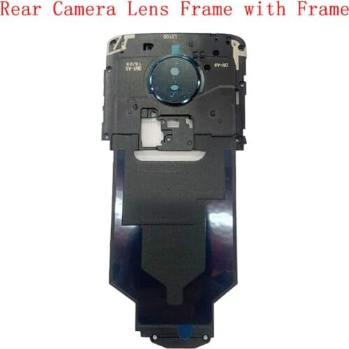 Rear Back Camera Lens Glass with Frame Holder For Motorola G6 Play Repair Spare Replacement Parts