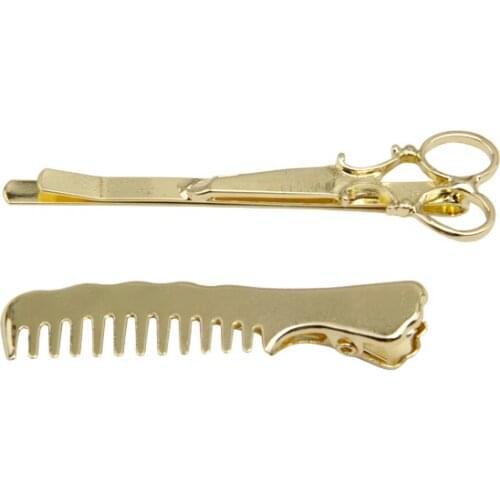 Hair Clip Girl Lady Hair Barrettes Apparel Accessories Headpiece Women Hairpin Comb Pattern Gold Color Headwear