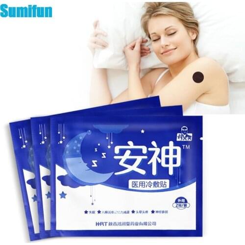 2/4/6/10Pcs Improve Insomnia Relief Stress Anxiety Dizziness Massage Plaster Soothe Mood Body Relax Calm Down Sleep Sticker