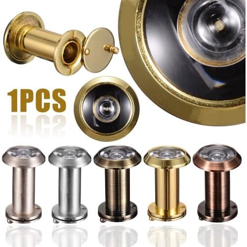 200 Degree Adjustable Door Eye Spy Home Security Door Viewer Anti-Theft Door Peephole Door Hardware
