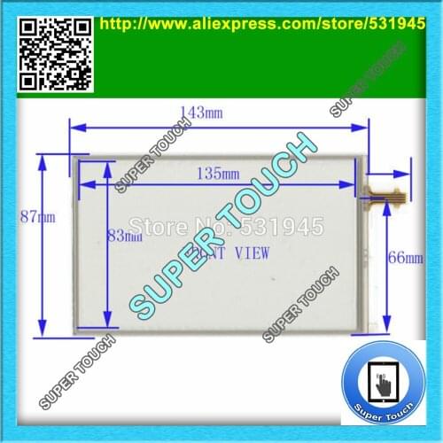 ZhiYuSun Anti-Static Shelding Bag NEW 6 Inch Touch Screen 143*87 for industry applications 143mm*87mm for GPS GLASS