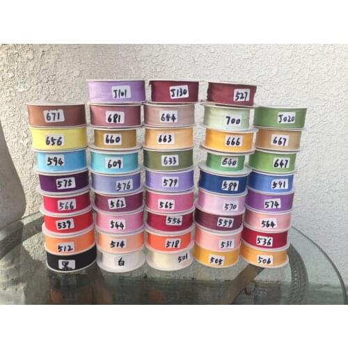 25mm 1"solid silk satin ribbon 100% pure silk embroidery ribbon thin taffeta silk ribbon habotai hand dyed silk satin ribbon