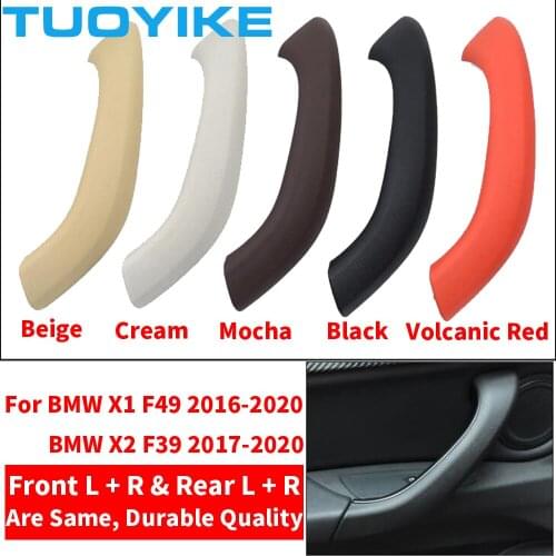 Car Styling Front Rear Left / Right Side Car Interior Door Handle Inner Pull Outer Trim Cover For BMW X1 F48 F49 X2 F39 2016-20