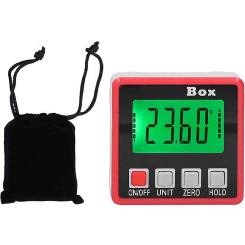 Digital Inclinometer Mini Level Angle Meter Powerful Adsorption Magnet Electronic Protractor 360 Degrees Protractor