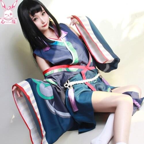 Hot Game Onmyoji cosplay SR Shikigami Yan Yanluo cos Halloween Japanese kimono Witch No awakening cosplay kimono costumes