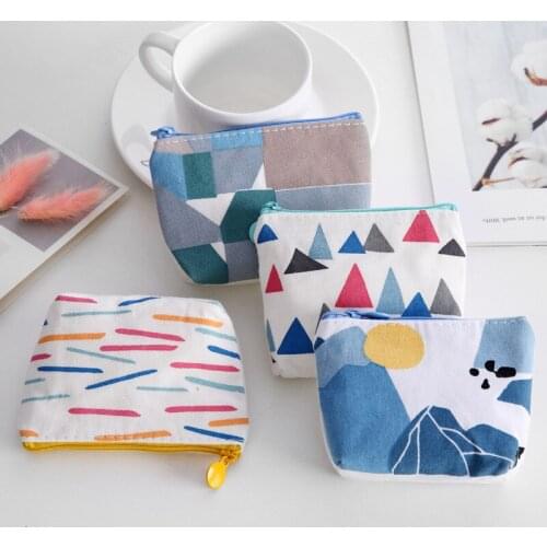 Graffiti Fashion Canvas Coin Bag Purse For Women Girl Zip Wallet Small Coin Purse Case Pouch Holder Mini Gift Fashion Zero Purse