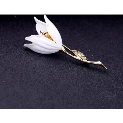 Kawela White Brooches For Clothes