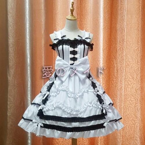 Love live cosplay costume Maid uniform princess Lolita Anime Love Life Cosplay Costume Nico Maid Uniform Princess Lolita Dress