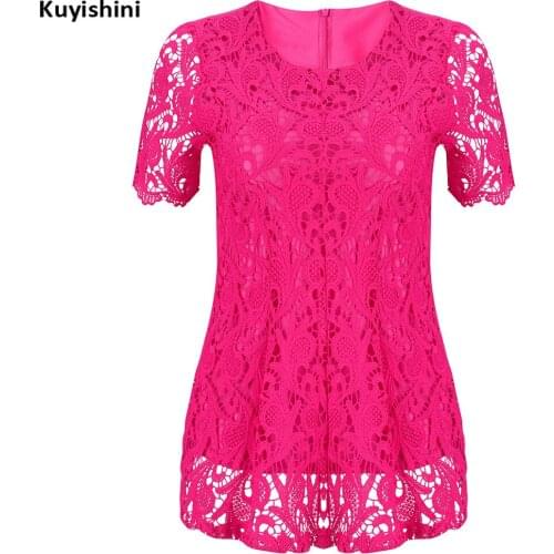 KUYISHINI Womens Black Shirts