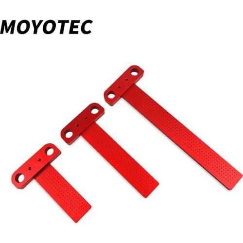 MOYOTEC Woodworking Scribe T-type Ruler Hole Scribing ruler Drawing Marking Gauge crossed-out Measuring Woodworking Tools Part