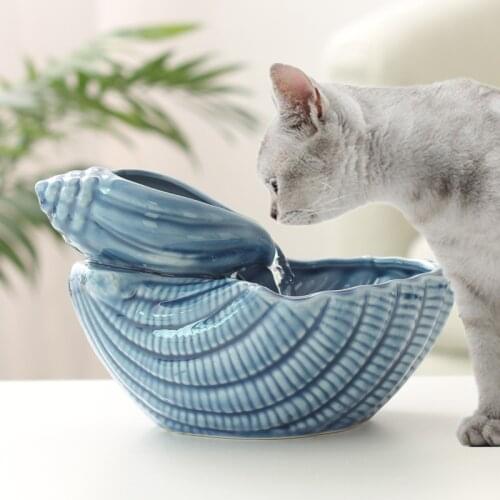 Multifunction Drinker for Cats Ceramic Pet Cats Fountain Indoor Decor Dogs Drinking Automatic Dog Water Bowl Cat Accessories USB
