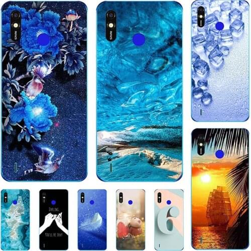 For Tecno SPark 4 Lite KC8S SPark4 KC8 Cover For Tecno SPark 4 Air Fashion Cool Cartoon Flower Capa Soft Silicone TPU Case