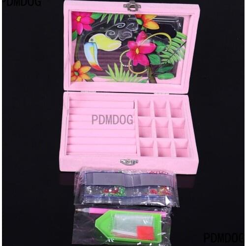 5D DIY Special Shaped Diamond Painting Jewelry Box Storage box Diamond Mosaic Embroidery Kits Christmas Container Home Decor