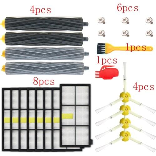 For IRobot Roomba Parts Kit Series 800 860 865 866 870 871 880 885 886 890 900 960 966 980 - Brushes and Filters