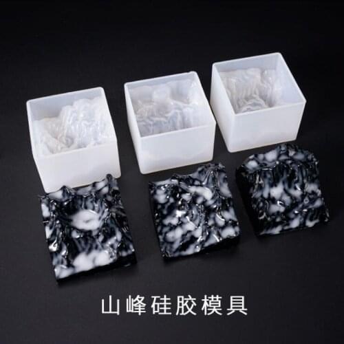 New Transparent Silicone Mould Dried Flower Resin Decorative Craft DIY Mountain snow mountain Mold epoxy resin molds for jewelry