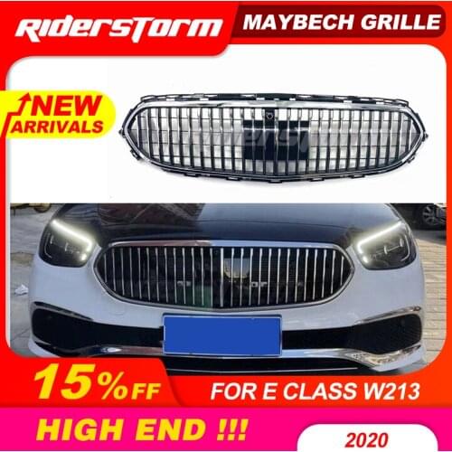 New arrival maybech style front grill front mesh fit for mercedez bens E Class W213 2020+ front bumper grill front mesh for W213