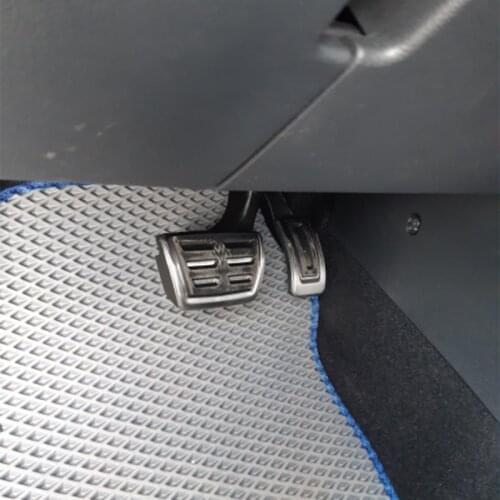Car Pedal Cover Clutch Brake Footrest Cover Pedal For Volkswagen VW Tiguan L Allspace T-Roc T-Cruz Troc Tcross