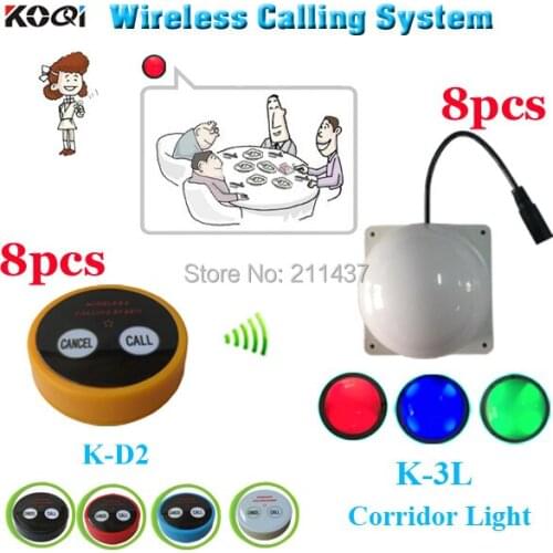 Cancelled order for restaurant K-D2 buzzer for client in the private rooms and K-3L room light for waiter in the corridor