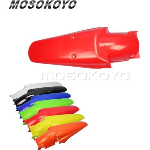 Motorcycle Plastic Rear Fender Enduro Dirt Bike Tail Mudguards Mud Guard Cover for Honda CRF XR CR 125 250 450 500 Red