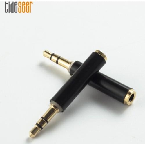 Gold Plated 3.5mm 3 Pole Male To 4 Pole 3.5mm Female Stereo AUX Audio Connector Converter Extender Headphone Jack Adapter