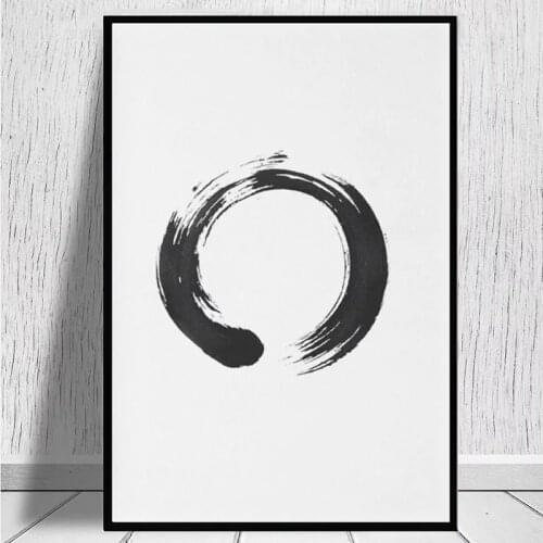 Zen Enso Circle canvas prints Wall Art canvas prints Wall Canvas Decoration for Living Room, Home Decoration, Movie Poster