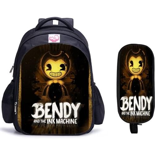 16 Inch 2pcs/Set Bendy Children School Bags Orthopedic Backpack Kids School Boys Girls Mochila Infantil Catoon Bags
